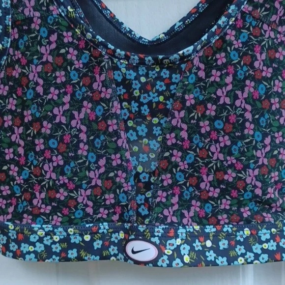 NIKE Sheer Floral Sports Bra Sz S - Picture 3 of 5